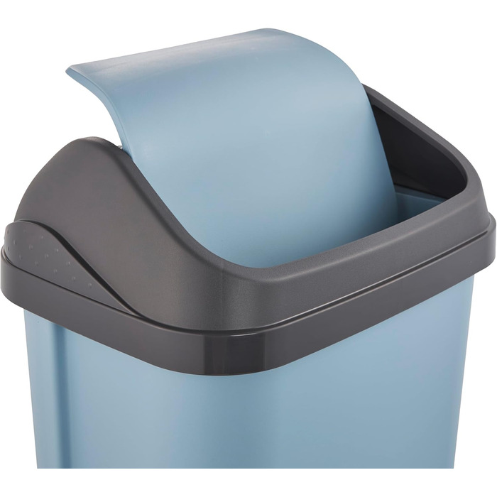 Відро для сміття Keepeer з кришкою-качалкою, Swantje, сірий (Nordic Blue, 25 л)