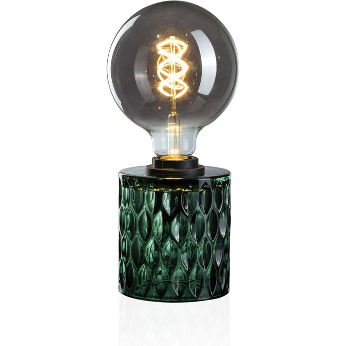 Торшер Pauleen 48023 Crystal Magic: стильна настільна лампа з кришталевими елементами, 230V, E27, зелений, без лампочки