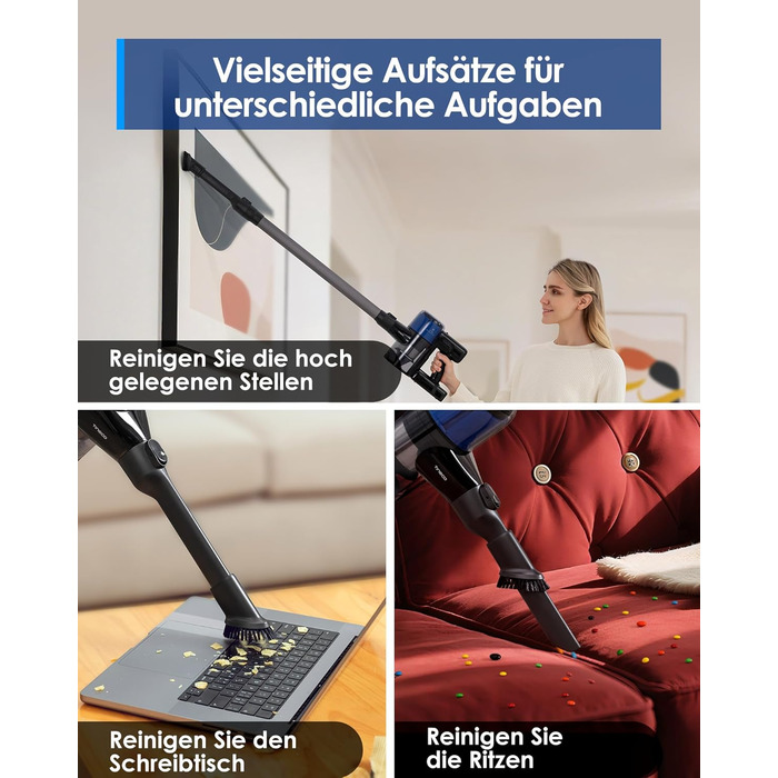 Бездротовий пилосос Tineco Pure ONE S30: 150AW, до 65 хв роботи, ZeroTangle-щітка, LED-підсвітка, для твердих поверхонь