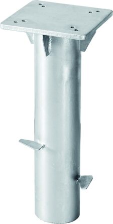 Schneider Universal Base Plate for Gazebo/Parasol Umbrellas, 897-00, for embedding in concrete, 3.8 kg, Silver