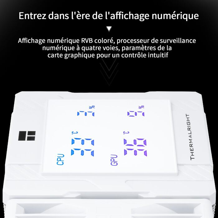 Кулер для процесора TR Peerless Assassin 120 Digital White - 1850RPM, підтримка Intel LGA1700/1851/115X/1200, AMD AM4/AM5