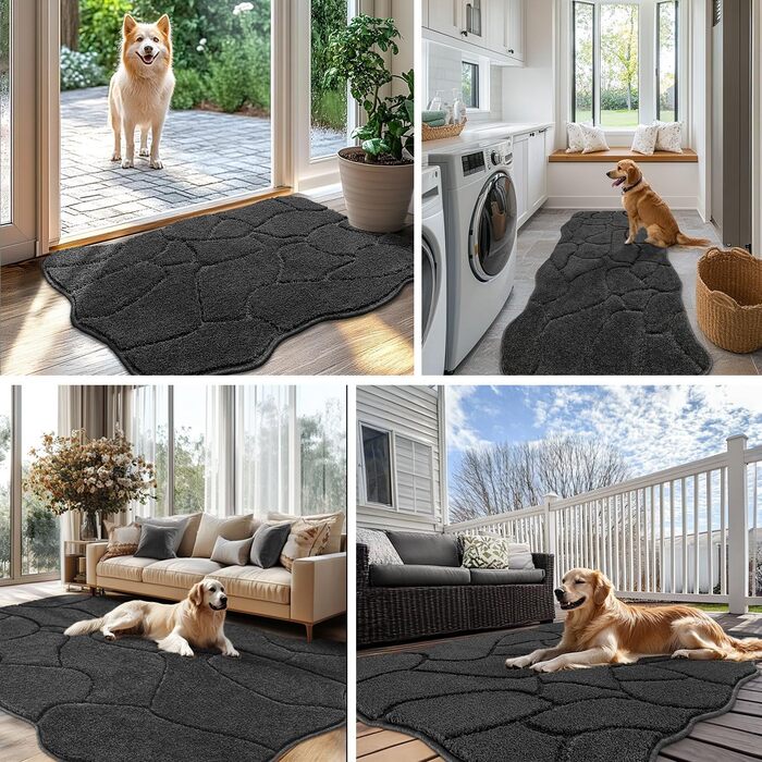 Килимок для дому 50x80 см, антиковзаюча, миється, для входу, тераси, саду, внутрішній килимок