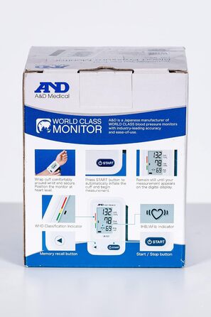 Тонометр на зап'ясті A&D Ub-525 - вимірювання артеріального тиску