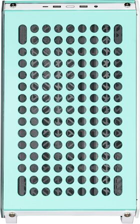 Корпус для ПК Cooler Master Qube 500 Flatpack Mintgrün Macaron Edition: ATX, підтримка EATX, 120 мм вентилятор, вертикальний кріплення відеокарти, радіатори 280 мм