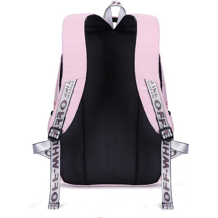 Рюкзак для дівчаток з квітами: шкільний, для подорожей, на ноутбук (рожевий)