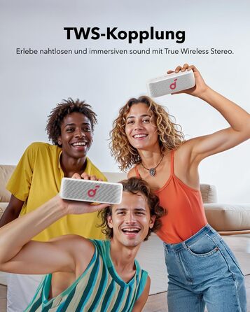 Soundcore Select 2S: Портативна Bluetooth колонка з 20W, BassUp™ та IPX7 захистом (біла)
