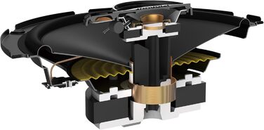 Автомобільна коаксіальна акустика Pioneer TS-A1671F 16,5 см, 3-смугові динаміки, комплект 2 шт (320 Вт макс., 70 Вт RMS), потужний звук, високий ККД, глибина встановлення 48 мм, виріз 144 мм, з ґратами