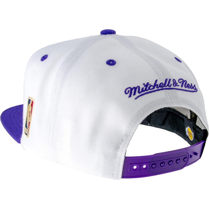 Кепка Mitchell & Ness NBA Lakers Snapback, універсальний розмір, біло-фіолетова