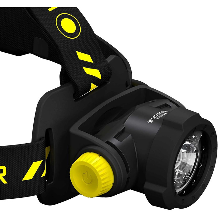 Налобний ліхтар Ledlenser H7R Work, 1000 люмен, акумуляторний, LED, водонепроникний IP67, високий CRI, фокусування, димер, 250 м, з кріпленням для шолома та магнітним USB-кабелем