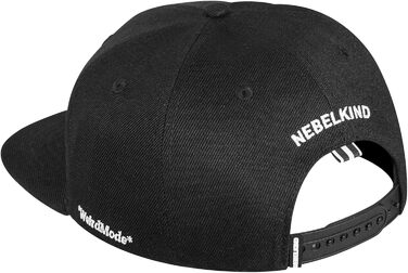 Кепка Snapback Nebelkind: унісекс, регульований розмір, чорно-синій колір, стиль Streetwear, бейсболка з прямим козирком, ретро