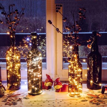 Гірлянда світлодіодна Gresonic 200/300er, 300 LED, тепле біле світло, для декору інтер'єру та екстер'єру, живлення від мережі