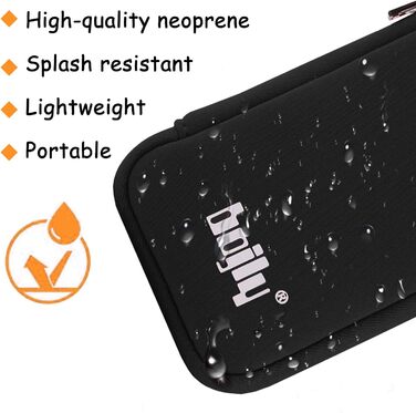 Водонепроникна сумка-органайзер для аксесуарів електроніки, 9 відділень для USB-накопичувачів, чорний, великий