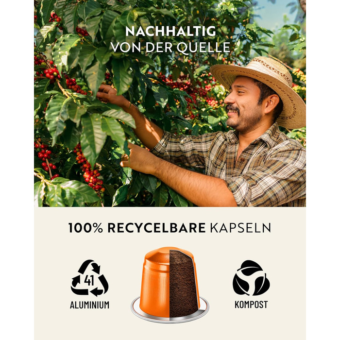Капсули кави ROSSO CAFFÈ Nespresso, 120 шт. Аромакава, набір з 3 преміум смаків, сумісні з Nespresso, 120 шт.