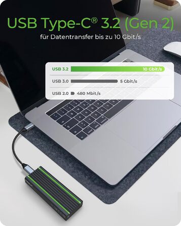 Зовнішній корпус для M.2 PCIe SSD ICY BOX IB-1817M-C31, USB 3.1 Type-C, алюміній, RGB підсвічування, чорний