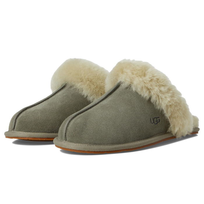 Жіночі домашні капці UGG Scuffette II Metallic Spots, мохово-зелений/латунь, розмір 42 EU