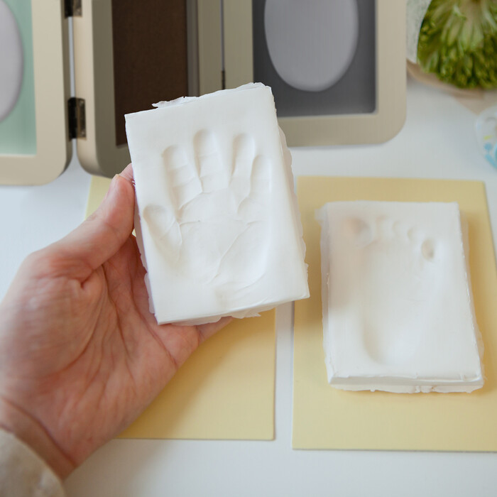 Relaxdays Baby Handprint & Footprint Kit with Frame