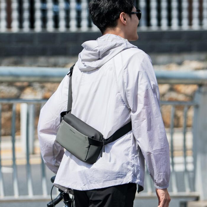 Сумка на плечі Mark Ryden Leicht: чоловіча/жіноча, темно-зелена, з YKK-блискавкою та магнітною застібкою