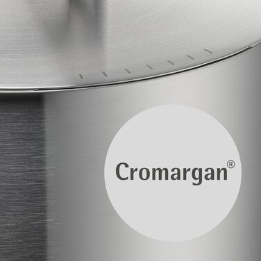 Каструля WMF Ultimate Cool 16 см без кришки, 1,4 л, Cromargan® нержавіюча сталь, без покриття, для індукційних плит, з внутрішньою міткою об'єму, придатна для миття в посудомийній машині