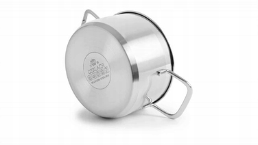 Каструля зі скляною кришкою Gerlach BRAVA, сталь, 16 см, 1,5 л