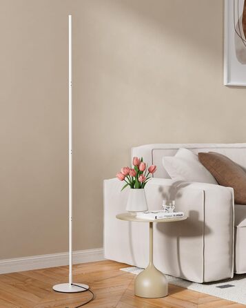 LED торшер Edishine з димуванням, тепле світло 3000K, регульована висота 146 см, для вітальні, спальні, офісу, з функцією пам'яті