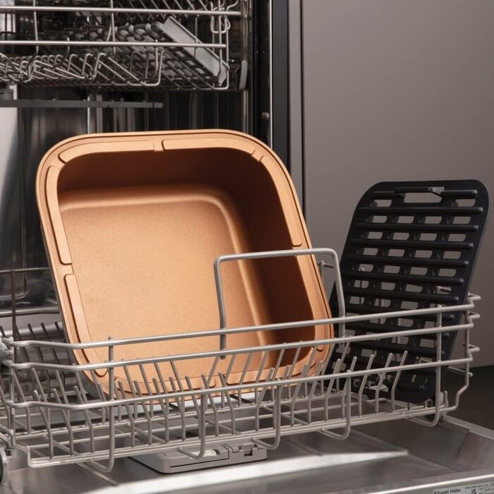 Аерофритюрниця Russell Hobbs SatisFry XL 5,5 л, мультифункціональна, Rapid Air, електрична, гриль, мультикухар, антипригарна, підходить для посудомийної машини, верхнє та нижнє нагрівання, повільне приготування, випічка, модель 26520-56