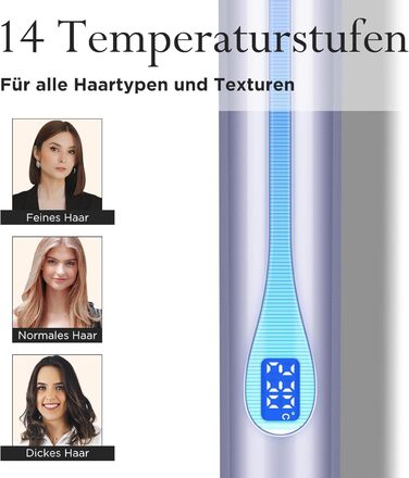 Випрямляч для волосся PARWIN PRO BEAUTY 2 в 1 з інфрачервоною та іонною технологією, 14 температурних режимів, рожевий/фіолетовий