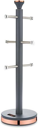 Tower T826132PNK Cavaletto Beaker Stand with Stainless Steel Stopper, Soft Base, Marshmallow Pink and Roségold (Grey and Roségold)