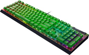 Механічна ігрова клавіатура Razer BlackWidow V4X з Green Clicky Switches (RGB Chroma, 6 макро-клавіші, Doubleshot ABS-клавіші, QWERTY US-розкладка)