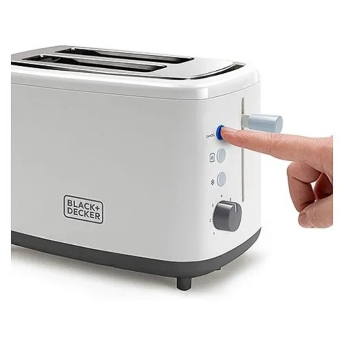 Тостер Black+Decker BXTOA820E, білий, 820 Вт