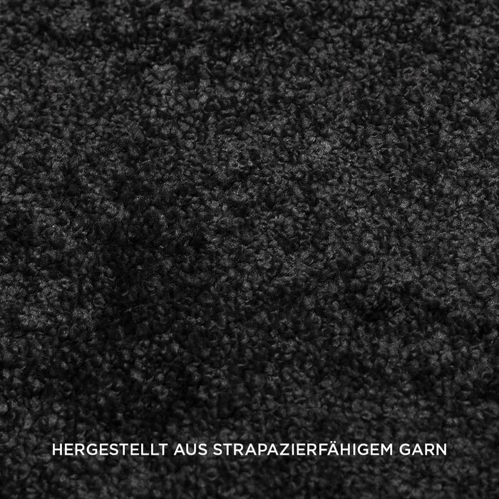 Килим для вітальні та спальні Carpet Studio Maine, 140x200 см, чорний, короткий ворс