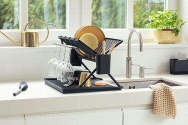 Brabantia Folding Dish Drainer (L, Dark Grey)
