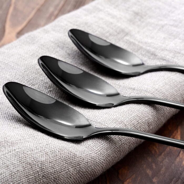 Набір ложок для лате макіато GRÄWE Königstein (Чорний), нержавіюча сталь, 6 шт.