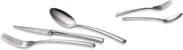 ECHTWERK Avelino Flatware Set, Silver Edition, 20-Piece, Dinner Set for up to 4 People, Stainless Steel 18/10, High-Gloss, High-Quality Cutlery Set, for Dining Table, Table Decoration for Weddings & Festive Tables