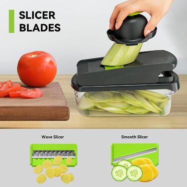 Ручний набір для нарізки овочів Romon 15 в 1: кубики, стрічки, соломка, слайси