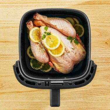 Фритюрниця Tefal Easy Fry Silence 7л, біла - аерофритюрниця з тихим режимом та 10 програмами приготування, EY8421E0