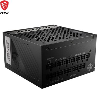Блок живлення MSI MPG A1000G PCIE5 1000W, 80 Plus Gold, ATX 3.0, PCIe 5.0, повністю модульний