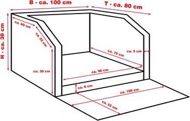 Автоматичне лежанка для собак CopcoPet - 100x80x38 см, штучна шкіра, захист багажника, водовідштовхувальна, з захисним покриттям, для подорожей, Mocca