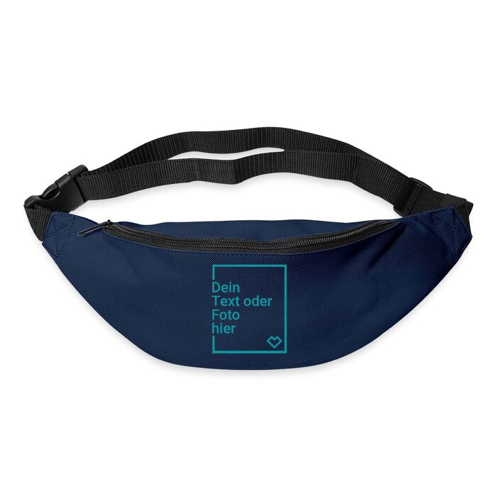 Персоналізована бананка від Spreadshirt: створіть свій дизайн з фото або текстом, колір Navy, One Size