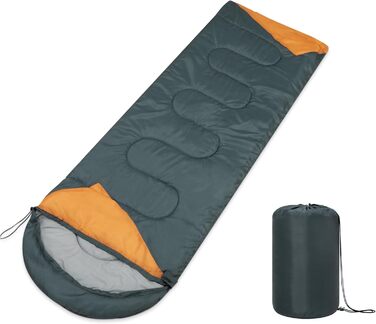 Paco Home Sleeping Bag - Washable, Breathable, for Adults & Kids - Camping & Travel Sleeping Bag (220x70x6cm)
