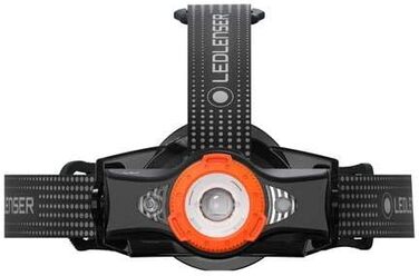 Налобний ліхтар Ledlenser MH11 Black/Orange, 1000 люмен, мультиколірний світлодіод, акумуляторний, фокусування, керування через додаток, для туризму та риболовлі