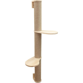 Гамак для котів Kerbl Timber, 38x33,5x16 см, до 6 кг, з м'якого плюшу, для кріплення на стіні, знімний чохол, іграшка для котів, аксесуари для тварин