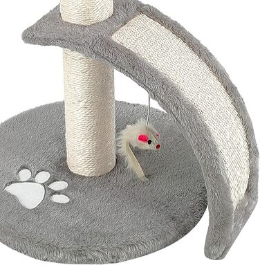 Дерево-кіт Beltom® Kratzbaum 54 см. Рожево-біле (сіре) - ігровий комплекс для котів