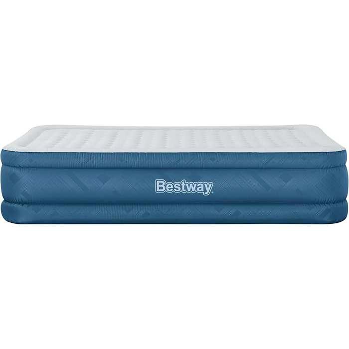 Повітряний матрац Bestway Fortech Snugable Top з вбудованим електричним насосом, Double XL/Mid, 203 x 152 x 46 см
