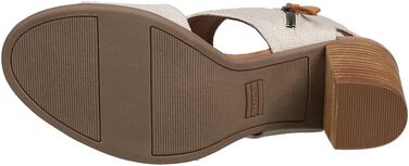 Сандалії жіночі TOMS Majorca Cutout з каблуком 38.5 EU натурального кольору