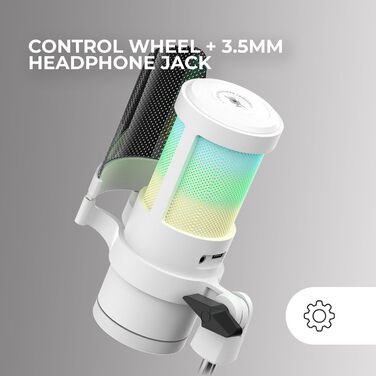 Мікрофон Mars Gaming MMIC-XT: Професійний студійний мікрофон з високою чіткістю звуку, Kugelarm, антишоковий кріплення, поп-фільтр, чорний