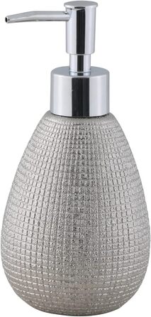 Набір для ванної кімнати Axentia Glitzer Hollywood - 4 предметів, сріблястий, 13 x 32 x 20 см