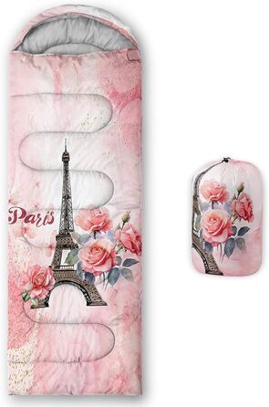 Спальні мішки QOOMO для кемпінгу, 3 сезони, для дорослих та дітей, легкі, водонепроникні, для подорожей та відпочинку на природі