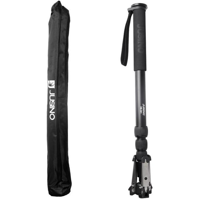 Монопод JUSINO з від'ємною ніжкою/стійкою, швидкозатискачами, висота до 170 см, вантажопідйомність 12 кг, VM-324