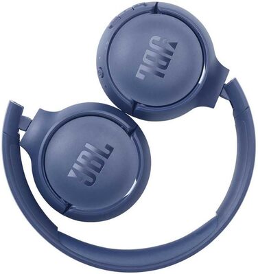Навушники JBL Tune 510 BT Bluetooth – бездротові, складні, з функцією гучного зв'язку, сумісні зі голосовими асистентами, до 40 годин роботи (блакитні)