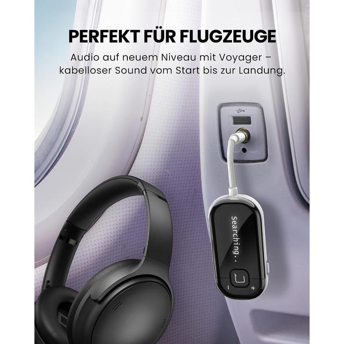 Bluetooth-адаптер для літака Avantree Voyager з підтримкою Auracast, білий